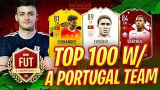 TOP 100 ON FUT CHAMPIONS with PORTUGAL TEAM!! New Series!! Fifa 20 Ultimate Team highlights!! 30-0?