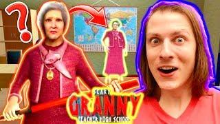 SCARY GRANNY TEACHER 3D : À L’ÉCOLE DE LA PROF GRAND-MÈRE PSYCHOPATHE ! Délires de Max