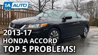 Top 5 Problems Honda Accord 9th Gen 2013-17