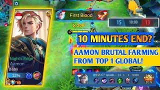 10 Minutes End? Aamon Brutal Farming From Top 1 global Aamon & Best Build aamon 2021 | MLBB