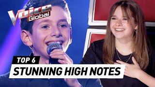 OUTSTANDING HIGH NOTES in The Blind Auditions of The Voice Kids