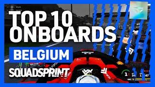 SIDE BY SIDE THROUGH EAU ROUGE! Top 10 Best Onboards 2020 Squadsprint Belgium