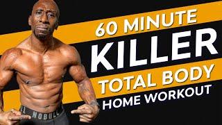 60 Minute Killer Total Body Home Workout - New Year Circuit