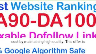 Indexable 10 DA90-DA100 Best Dofollow Links to Boost Website Position