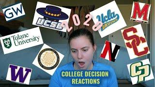 COLLEGE DECISION REACTIONS 2020 || UCLA, USC, TULANE, NORTHEASTERN + 7 MORE