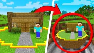 I SHRUNK my friends Minecraft HOUSE! (he was mad)