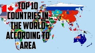Top 10 country according to area