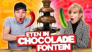 ETEN IN CHOCOLADE FONTEIN DIPPEN!