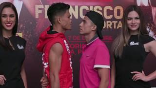 Navarrete and Horta plus Ancajas and Gonzalez have intense staredowns from today's press conference!