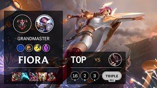 Fiora Top vs Darius - EUW Grandmaster Patch 11.9