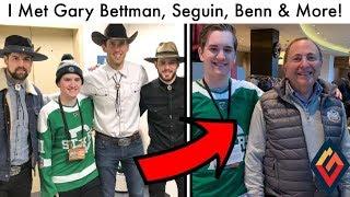 I MET GARY BETTMAN, SEGUIN, BENN & BISHOP AT THE WINTER CLASSIC! (2020 NHL Stars vs Preds Talk)