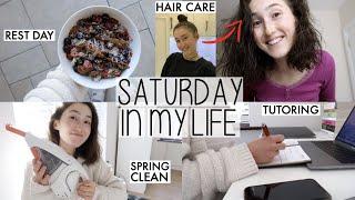 A UK SPRING DAY IN THE LIFE | MY REST DAY & HAIRCARE ROUTINE