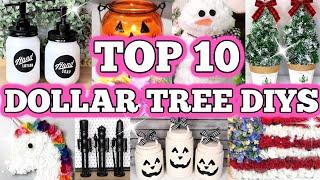 TOP 10 DOLLAR TREE DIYS | BEST DIY DOLLAR STORE DECOR EVER!