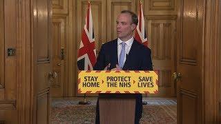 Live: Dominic Raab leads the UK Government's daily coronavirus briefing - April 7 | ITV News