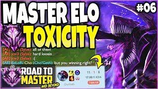 PUNISHING THE MASTER ELO TOXICITY ALREADY? Road to Master #06 - Best LoL Cho'Gath Season 10 Gameplay