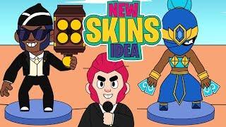 BRAWL STARS ANIMATION: NEW SKINS IDEA - TARA vs BROCK