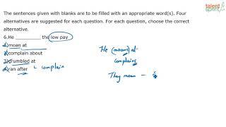 One Sentence with Single Blank | Additional Example 64 to 71 | Single Fill in the Blank | English