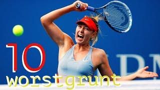 Top 10 Worst Grunts in WTA History