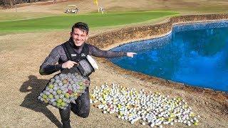 Scuba Diving Golf Course WATER HAZARD for 1,000 Lost Golf Balls! | Yappy_Twan_Twan