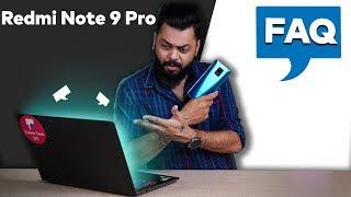 Redmi Note 9 Pro Detailed FAQ  ⚡⚡⚡60Hz vs 90Hz | 33W Charging? | MIUI Ads | जानिये सबकुछ!!