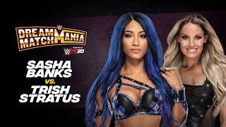 Sasha Banks and Trish Stratus square off during WWE Dream Match Mania