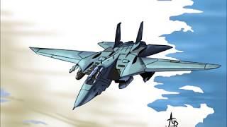 ART TUTORIAL # 10 Air   F 14  TomCat Top Gun tribute