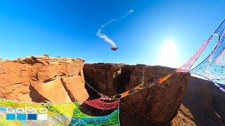 GoPro Awards: Wingsuiter Flies Through Narrow Hole Over 400ft Canyon in 4K