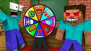 Monster School : SPIN THE WHEEL CHALLENGE - Minecraft Animation