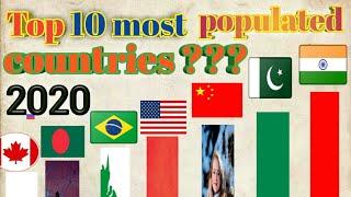 Top 10 most populated country in the world in 2020  /  Top ten most populated countries in the world