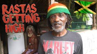 Hanging out with two Rasta Friends in Jamaica