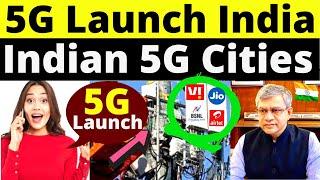 Jio Airtel Vi 5G Service Launch in India Soon | Top 5G Launch Cities in India 2022 | 5G Launch Soon