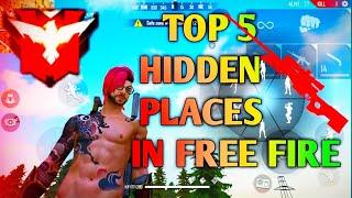 Top 5 hidden /secrets places in free fire #kinggaming #freefire Area (51)