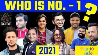 10 biggest youtuber of india in 2021 individual creator || Top 10 info ||