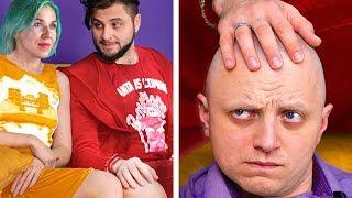 Bald Men vs Men with Hair / Funny Hair Problems and Life Hacks