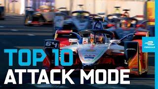 Top 10 ATTACK MODE Moments In Formula E