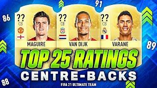 FIFA 21 | TOP 25 BEST HIGHEST RATINGS DEFENDERS/CENTRE BACKS