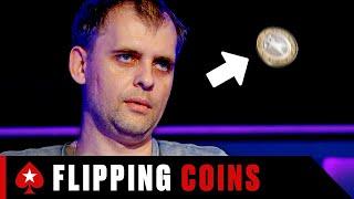 RUSSIAN GUY flips a coin every tough POKER decision  ♠️ PokerStars