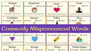 Top 60 Mispronounced English Words | Common Pronunciation Mistakes in English