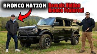 Top 10 Hidden Features of the New Bronco! Featuring The Bronco Nation!