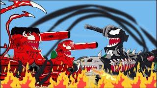 Venom Shark Tank vs Red Hulk Tank part 2  - Tank Animation