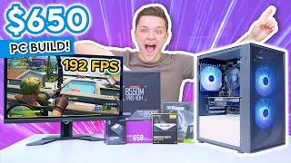 BUDGET $650 Gaming PC Build 2021/2022! [Full Budget Build Guide w/ 1080p Gaming Benchmarks!]