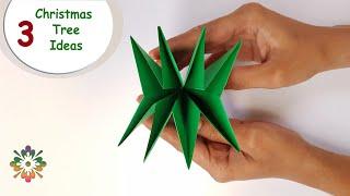 3 Innovative & Creative Christmas tree Ideas || Table top Paper Christmas tree decoration ideas