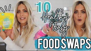 10 HEALTHY FOOD SWAPS | EASY FOOD LIFE HACKS