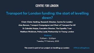 Transport for London funding: the start of levelling down?