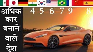 10 Countries That Produces Most Cars {Explain In Hindi}