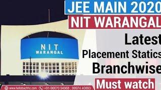 NIT WARANGAL BRANCHWISE PLACEMENT STATISTICS DETAILED ANALYSIS || NIT WARANGAL CUTOFF 2019 || NIT