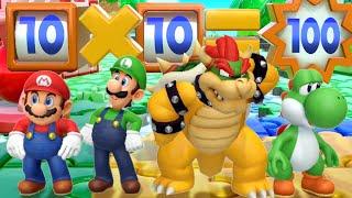 Super Mario Party MiniGames - Mario Vs Bowser Vs Luigi Vs Yoshi (Master Cpu)