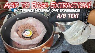 A/B Tek! Acid to Base Extraction! Mimosa Hostilis Deep Red'ish Dye!