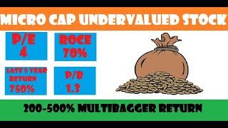 MicroCap Undervalued Dividend Paying Chemical Stocks || LOW PE || HIGH ROCE