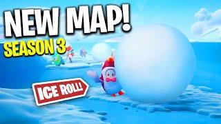 *NEW* SEASON 3 ICE ROLL MAP REVEALED!! - Fall Guys Funny Daily Moments & WTF Highlights #114